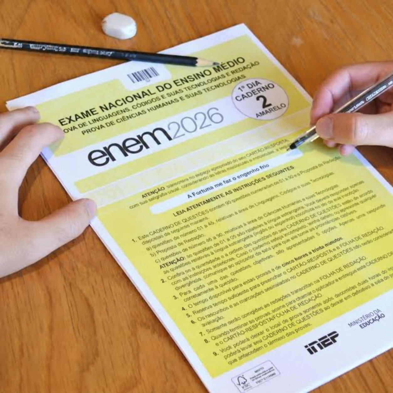 ENEM 2026: CANDIDATOS JÁ PODEM VERIFICAR OS LOCAIS DE PROVA